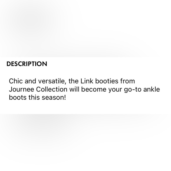 JOURNEE COLLECTION LINK BOOTIE 9 - Picture 4 of 15